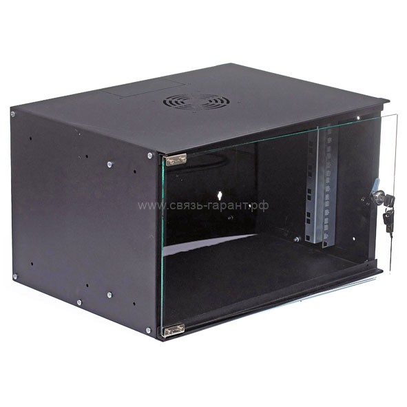 Шкаф 19" настенный 9U 520x400mm черный 